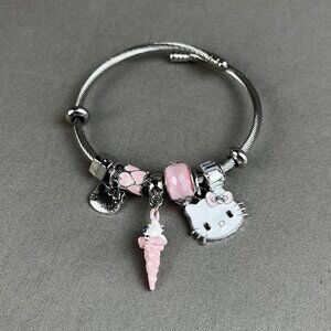 Pink Hello Kitty Bracelet cute
